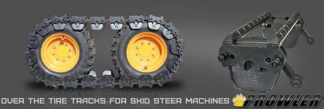 Skid Steer Over The Tire Tracks